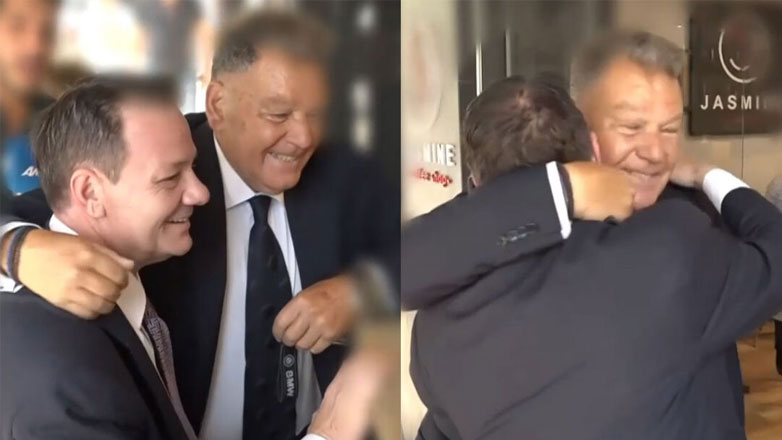 Αλέξης Κούγιας: Ο εγκάρδιος χαιρετισμός και ο διάλογος με τον Απόστολο Λύτρα μπροστά στις κάμερες