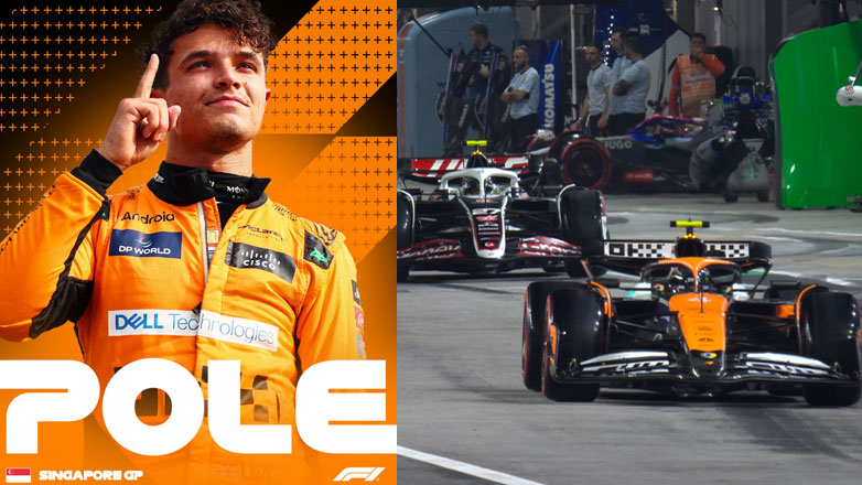 F1 GP Σιγκαπούρης: Ο Norris πήρε την Pole Position αφήνοντας δεύτερο τον Verstappen