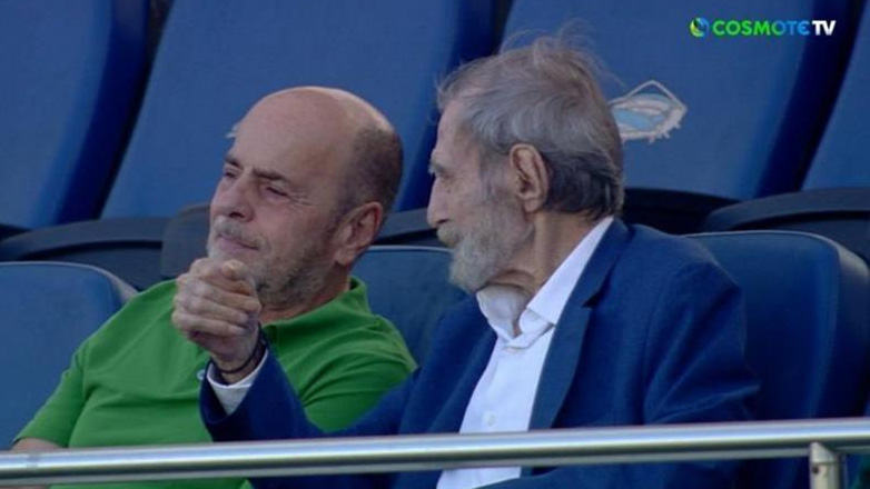 Παναθηναϊκός: Αλαφούζος και Γ. Βαρδινογιάννης παρακολουθούν μαζί το ματς με τον Πανσερραϊκό