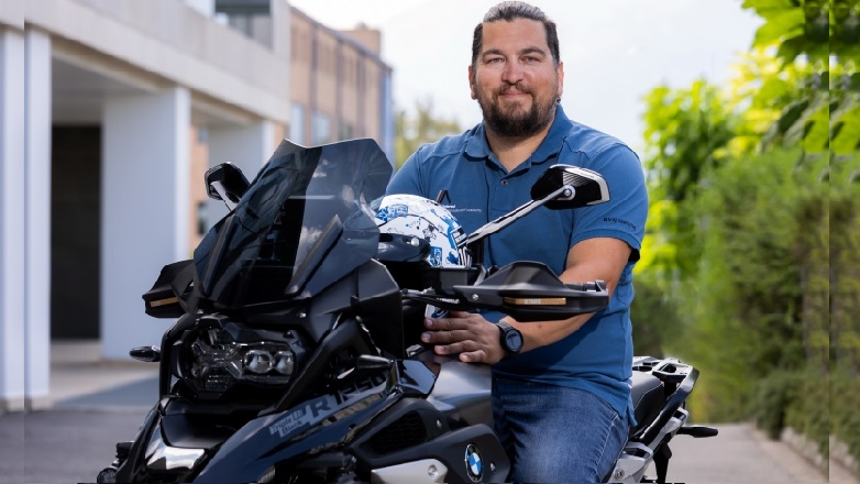 Ο Βασίλης Μπούδρος με BMW F 900 GS στο Greece Rally 2024