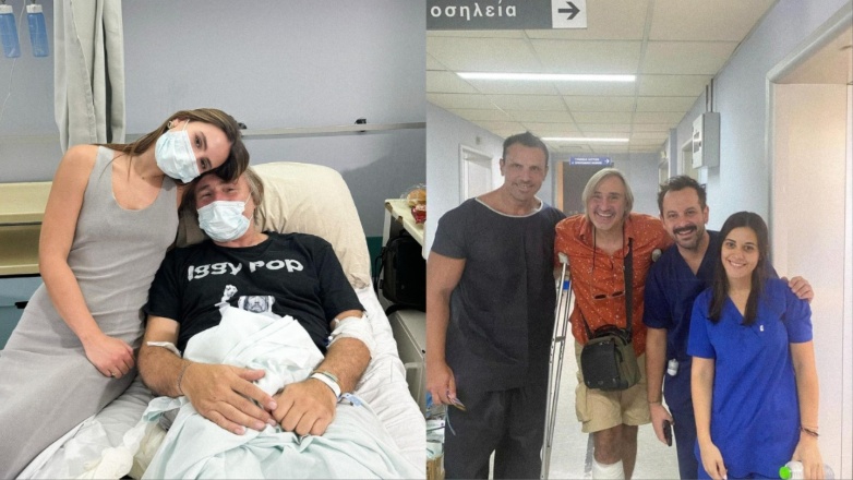 Άκης Σακελλαρίου: Οι φωτογραφίες του ηθοποιού μέσα από το νοσοκομείο, μετά το τροχαίο ατύχημα και το χειρουργείο