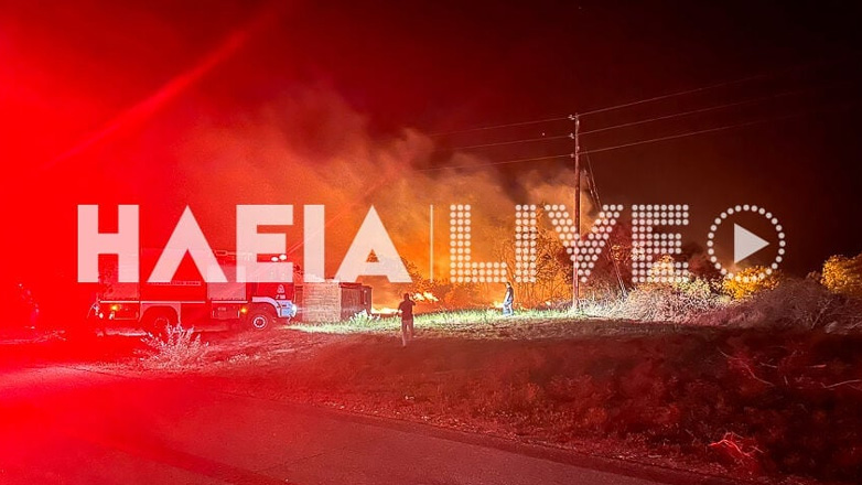 Οριοθετήθηκε η πυρκαγιά στο Καβούρι Ηλείας