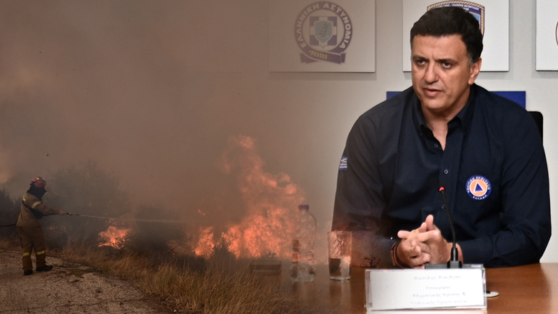Απίστευτος Κικίλιας: Η φωτιά ξέφυγε λόγω «ανάγλυφου εδάφους» και επειδή «δεν την περιμέναμε τέτοια περίοδο»
