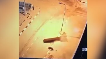 Βίντεο σοκ: Θραύσμα από πύραυλο του Ιράν σκοτώνει πεζό