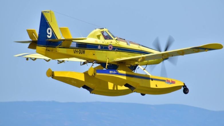 Αναγκαστική προσγείωση πυροσβεστικού αεροσκάφους στον Μαραθώνα