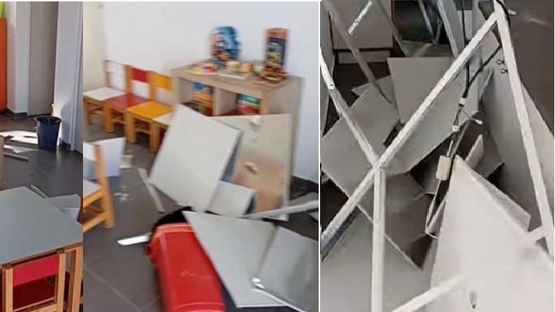 Έπεσε ψευδοροφή σε νηπιαγωγείο στο Γραμματικό