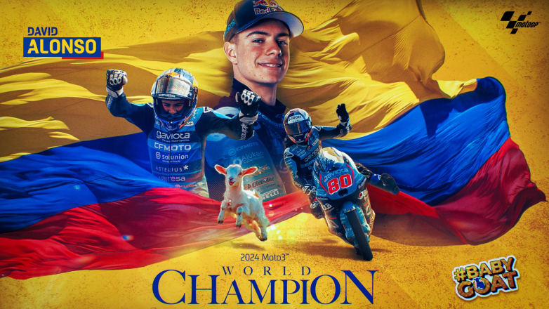 Ο Κολομβιανός David Alonso Παγκόσμιος Πρωταθλητής Moto3™ του 2024