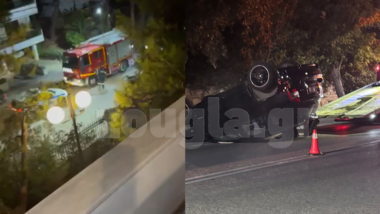Αυτοκίνητο τούμπαρε στην Εκάλη