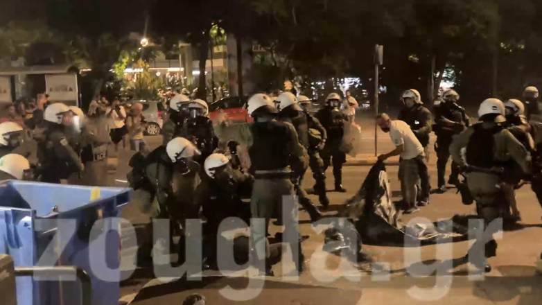 Επεισόδια στην πορεία προς την Ισραηλινή πρεσβεία με αφορμή την επέτειο της 7ης Οκτωβρίου