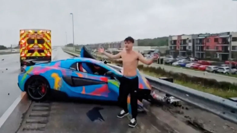 Διέλυσε McLaren 200.000 δολλαρίων σε live streaming