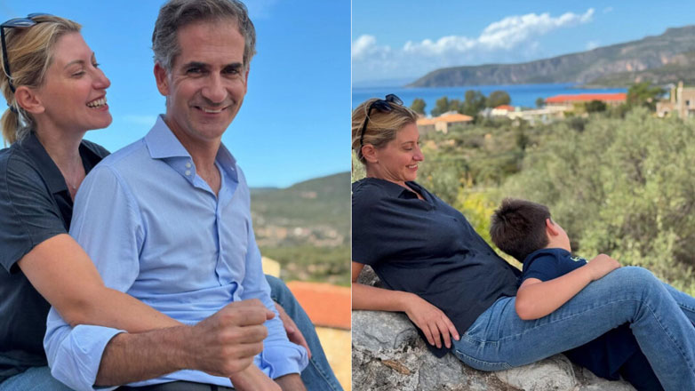 Σία Κοσιώνη – Κώστας Μπακογιάννης: Εξόρμηση στη Μάνη μαζί με τον γιο τους Δήμο