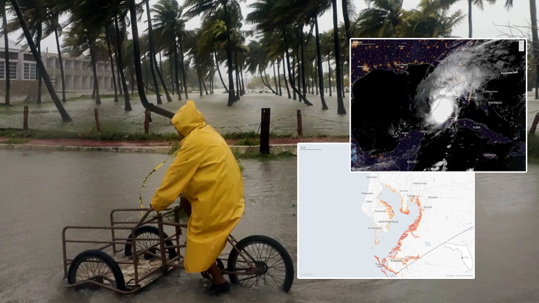 Ο τυφώνας – τέρας θα χτυπήσει τη Φλόριντα με πλήρη ισχύ μετά τα μεσάνυχτα Ο τυφώνας – τέρας θα χτυπήσει τη Φλόριντα με πλήρη ισχύ μετά τα μεσάνυχτα