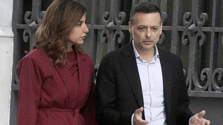 Χάρης Δούκας: Σπάνια εμφάνιση με τη σύντροφό του Γεωργία Πολυτάνου λίγες μέρες πριν από το γάμο τους