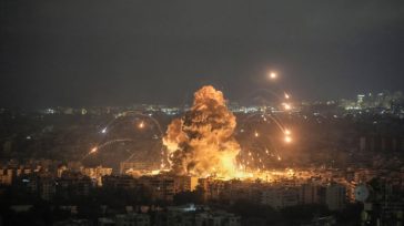 Ισραηλινός βομβαρδισμός σε συνοικία της Βηρυτού