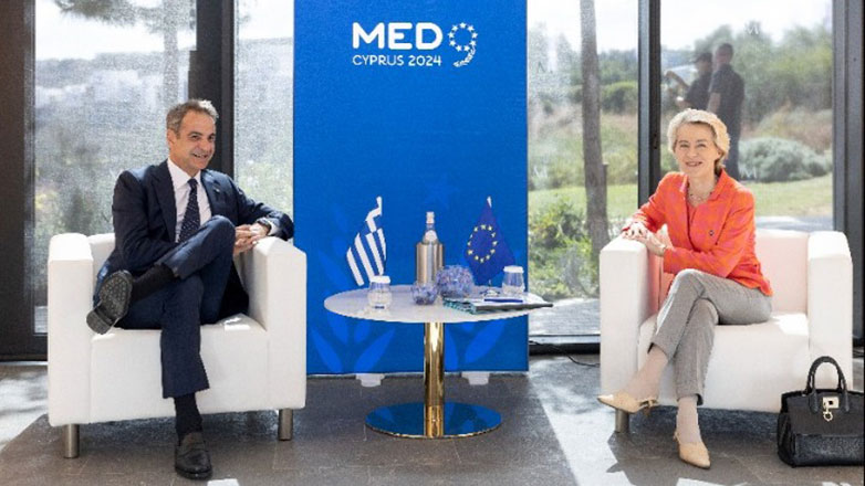 Συνάντηση Μητσοτάκη – Φον ντερ Λάιεν στην Πάφο