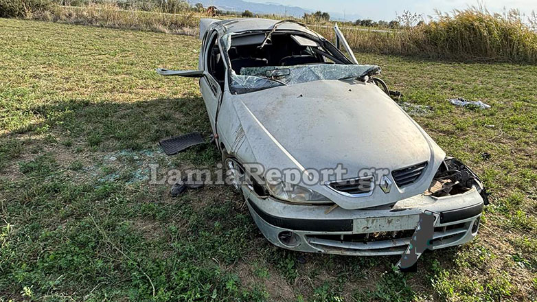 Φθιώτιδα: Εκτροπή οχήματος με δύο επιβάτες – Σε σοβαρή κατάσταση ο 53χρονος οδηγός