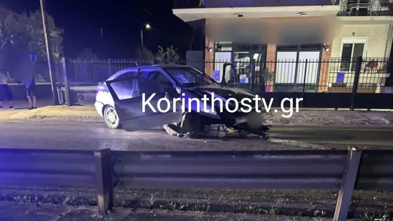 Σοβαρό τροχαίο με δύο τραυματίες στο Λέχαιο Κορινθίας