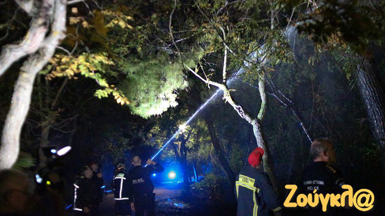 Φωτιά ξέσπασε στο Πεδίον του Άρεως