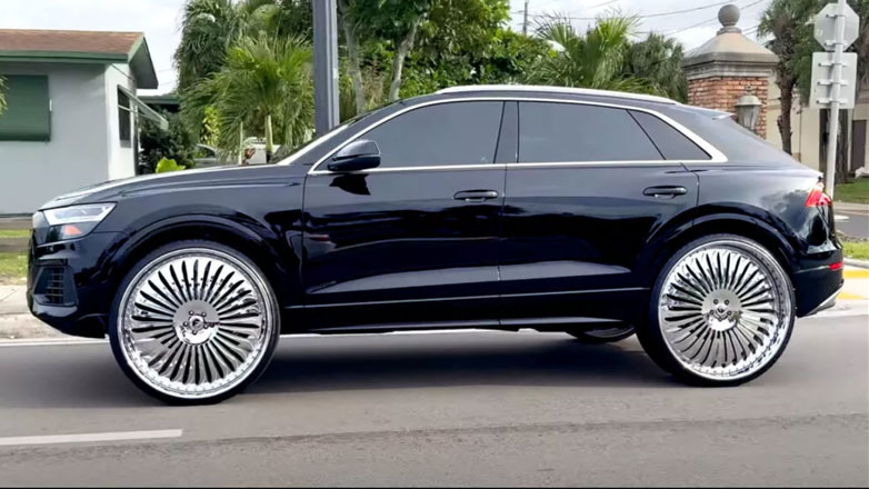 Ιδιοκτήτης ενός Audi Q8 έκανε τα πάντα για να βάλει ζάντες 30 ιντσών στο όχημα του (Βίντεο)
