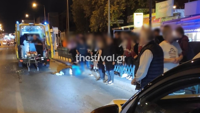 Μοτοσικλέτα παρέσυρε και τραυμάτισε πεζό στη Θεσσαλονίκη