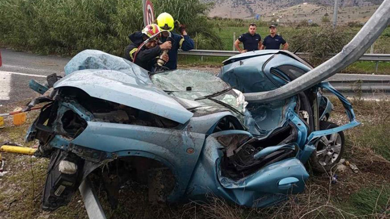 Σοκαριστικό τροχαίο δυστύχημα στην Εθνική Λάρισας – Τρικάλων