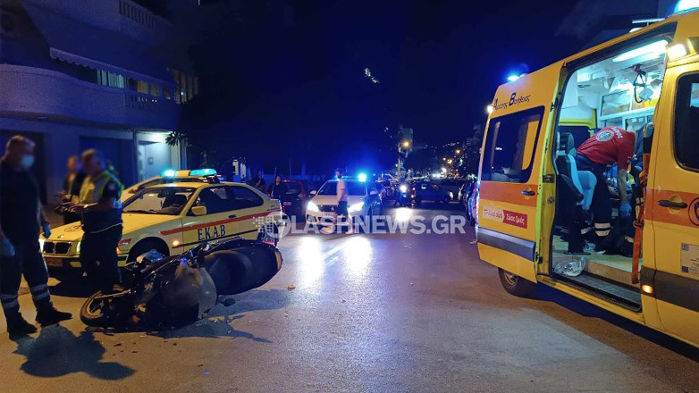 Τροχαίο με τραυματισμό δικυκλιστή στα Χανιά