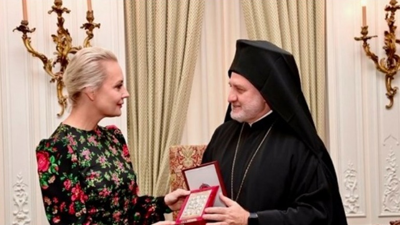 Συνάντηση του Αρχιεπισκόπου Αμερικής με τη Γιούλια Ναβάλναγια