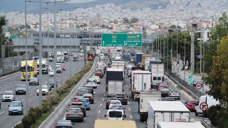 Κυκλοφοριακή συμφόρηση σε Αθηνών – Λαμίας