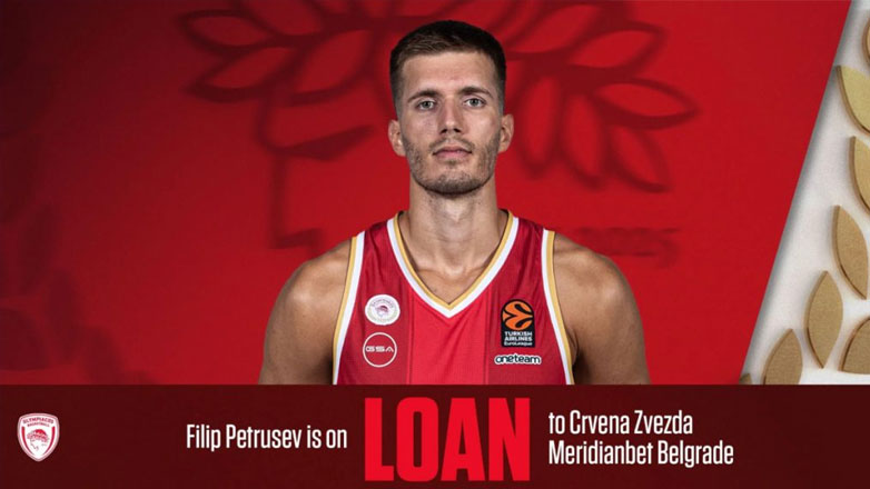 Στον Ερυθρό Αστέρα υπό μορφή δανεισμού από τον Ολυμπιακό ο Φιλίπ Πετρούσεφ