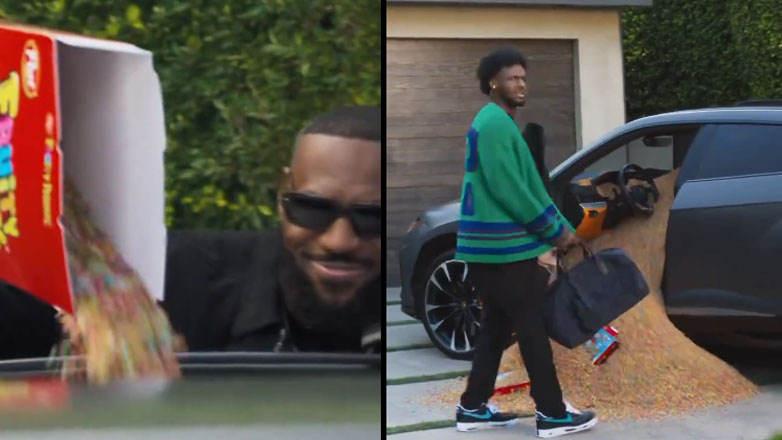 Ο Lebron James κάνει πλάκα στον γιο του, γεμίζοντας τη Lamborghini Urus του με δημητριακά (Βίντεο)