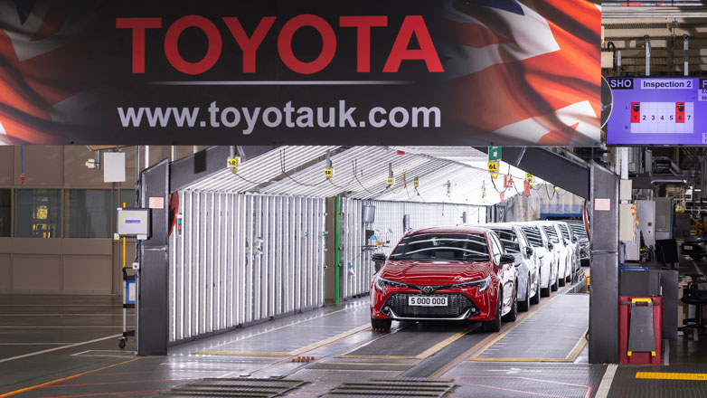 Η Toyota έφτιαξε το 5.000.000ό αυτοκίνητο της στο Ηνωμένο Βασίλειο