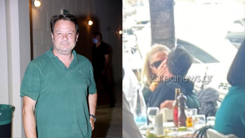Απόστολος Λύτρας: Τα «καυτά» φιλιά με τη νέα του σύντροφο, Ντόρα Παπαδοπούλου σε γνωστό εστιατόριο στα Χανιά