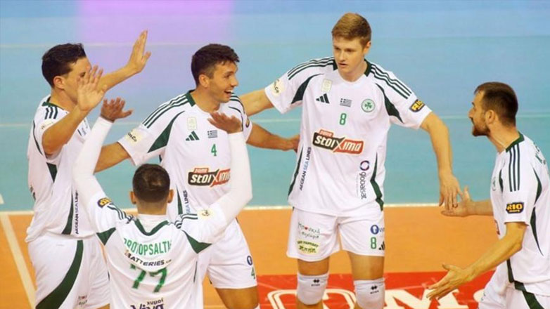 Volley League: Πέρασε από την Πυλαία ο Παναθηναϊκός, 3-1 τον ΠΑΟΚ