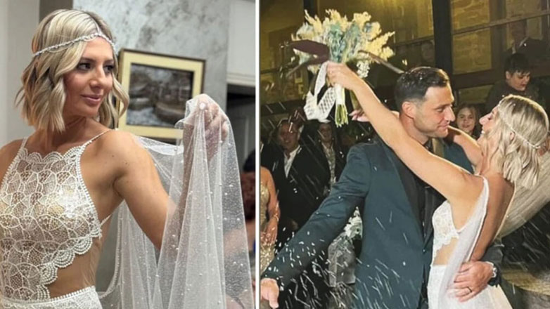 Ελένη Χαμπέρη: Ο πρώτος χορός με τον σύζυγό της στο γαμήλιο πάρτι – Βίντεο