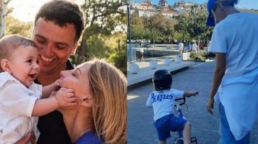 Τζένη Μπαλατσινού: Η βόλτα με τον 4χρονο γιο της ανήμερα της 28ης Οκτωβρίου