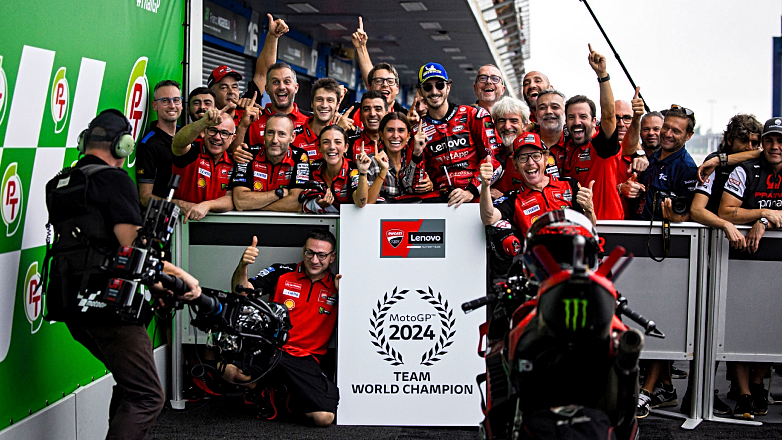 Η ομάδα Ducati Lenovo κατακτά το Παγκόσμιο Πρωτάθλημα Ομάδων στο MotoGP