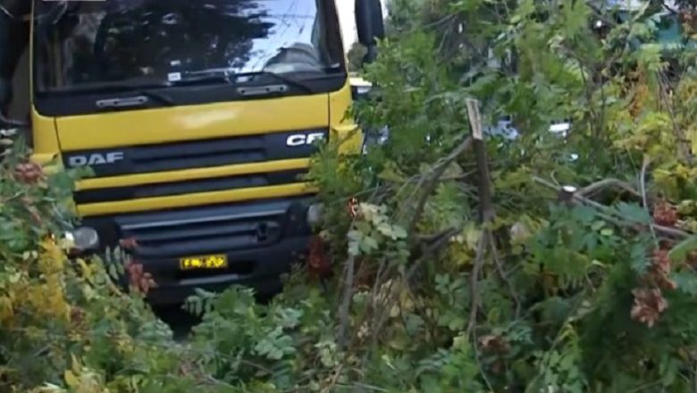 Φορτηγό «έριξε» δέντρο στην Πατησίων Φορτηγό «έριξε» δέντρο στην Πατησίων