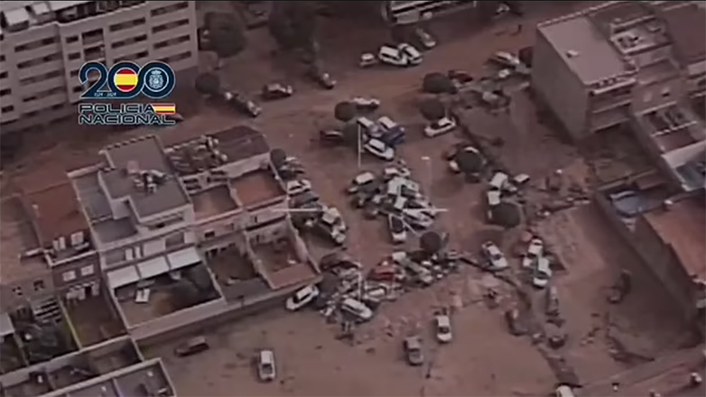 Βαλένθια: Εικόνες αποκάλυψης από drone της αστυνομίας Βαλένθια: Εικόνες αποκάλυψης από drone της αστυνομίας