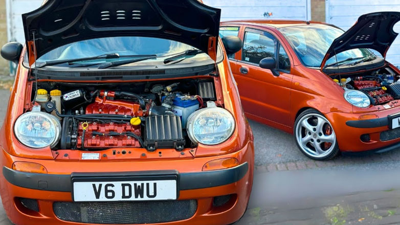 Ο ορισμός του sleeper: Daewoo Matiz με V6 κινητήρα 3.2λτ. απόδοσης 220 ίππων (Βίντεο)