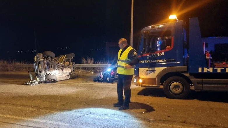 Νεκρός οδηγός μηχανής σε τροχαίο στην Καβάλα