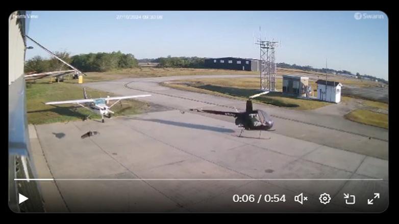 ΗΠΑ: Ελικόπτερο συγκρούεται στο έδαφος με μικρό αεροσκάφος – Δείτε το εντυπωσιακό βίντεο