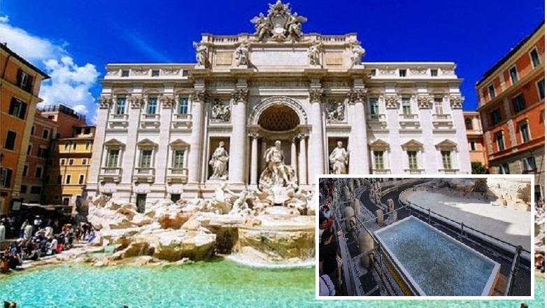 Η «πισίνα» στη Φοντάνα ντι Τρέβι κάνει … καριέρα στα social media