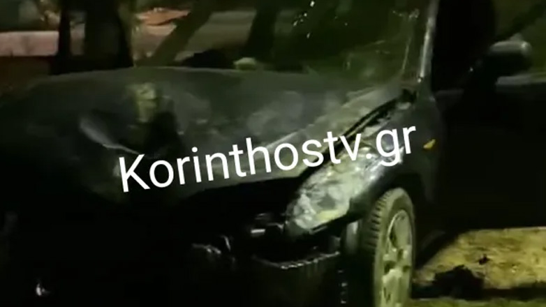 Κορινθία: Αυτοκίνητο «καρφώθηκε» σε δέντρο στο Ζευγολατιό – Ένας τραυματίας