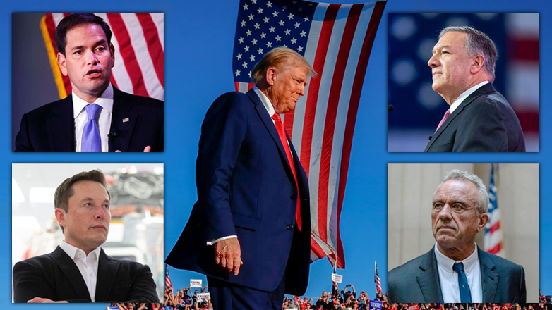 Μασκ, Κένεντι, Πομπέο και Ρούμπιο: Οι στυλοβάτες του Τραμπ Μασκ, Κένεντι, Πομπέο και Ρούμπιο: Οι στυλοβάτες του Τραμπ