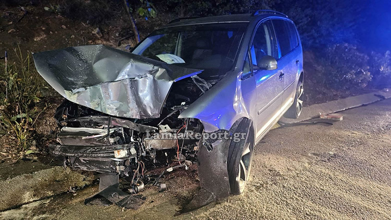 Μεθυσμένος οδηγός έπεσε σε κολόνα πρατηρίου στην Λαμία