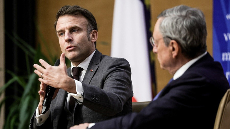 Μακρόν και Ντράγκι ανησυχούν για τις επιπτώσεις που θα έχει στην ευρωπαϊκή οικονομία η νίκη Τραμπ