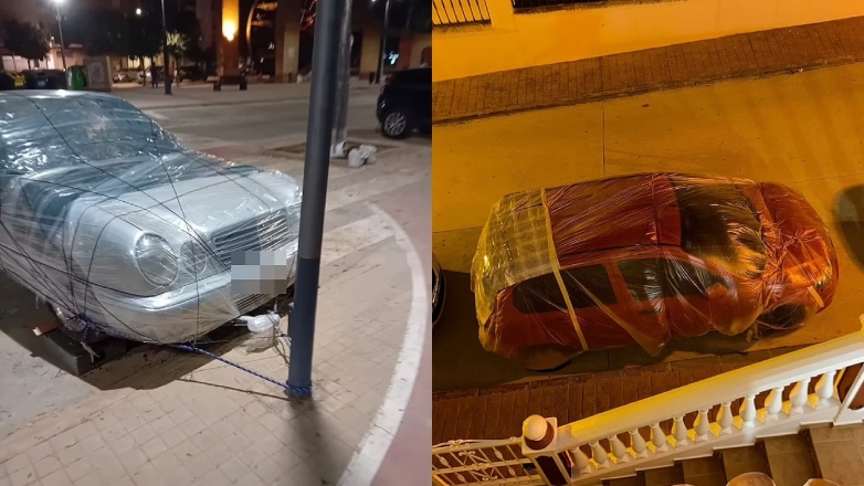 Ανδαλουσία: Δένουν τα αυτοκίνητά τους σε κολώνες για να μην παρασυρθούν από τις καταιγίδες