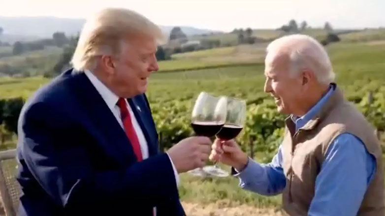 Φίλοι… κολλητοί Τζο Μπάιντεν και Ντόναλντ Τραμπ χάρη στην τεχνητή νοημοσύνη