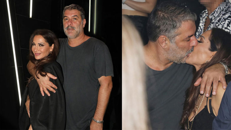 Βασίλης Μπισμπίκης – Δέσποινα Βανδή: Αγκαλιές και παθιασμένα φιλιά σε έξοδό τους στα μπουζούκια