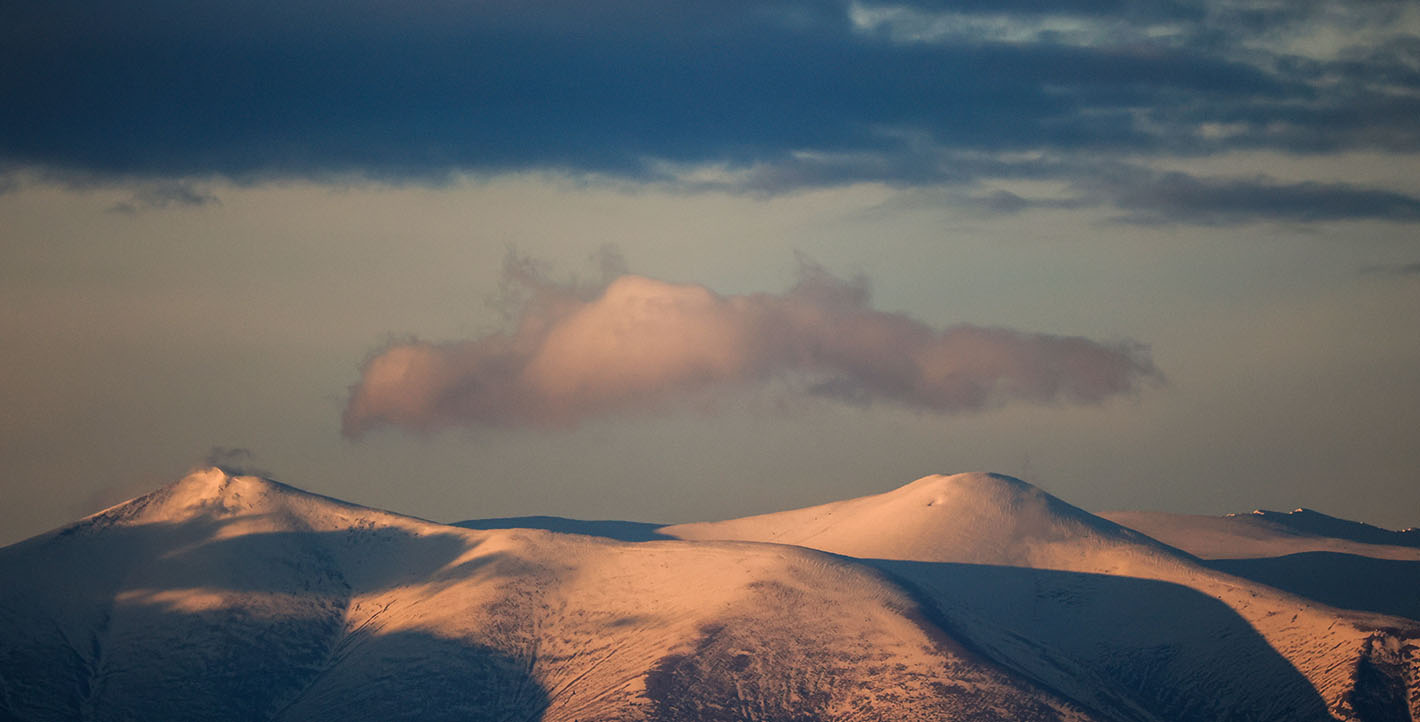 Χιονισμένες κορυφές του Ολύμπου